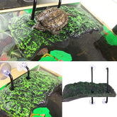 Turtle Basking Platform, Automatic Floating Rectangular Aquarium Fish Tank Adjustable Reptile Resting Terrace Tortoise Climbing Platform